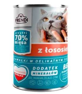 FRENDI with Salmon chunks in delicate sauce - wet cat food - 400g