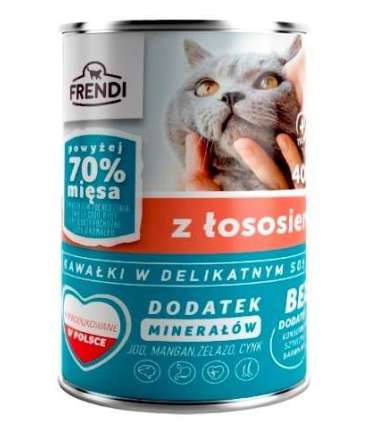 FRENDI with Salmon chunks in delicate sauce - wet cat food - 400g