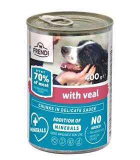 FRENDI with Veal chunks in delicate sauce - wet dog food - 400g
