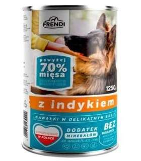FRENDI with Turkey chunks in delicate sauce - wet dog food - 1250g