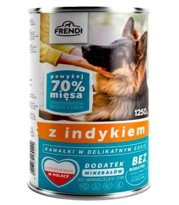 FRENDI with Turkey chunks in delicate sauce - wet dog food - 1250g