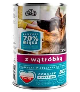 FRENDI with Liver chunks in delicate sauce - wet dog food - 1250g