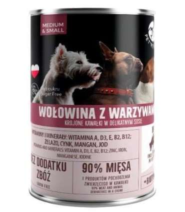 PET REPUBLIC Adult Medium & Small Beef with vegetables - wet dog food - 400g