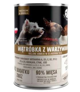 PET REPUBLIC Adult Medium & Small Liver with vegetables - wet dog food - 400g