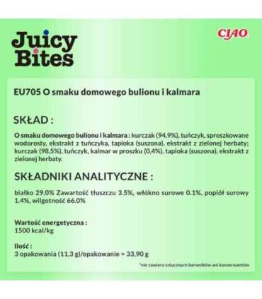 INABA Juicy Bites Homestyle broth and Calamari - cat treats - 3x11,3 g