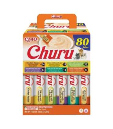INABA CAT CHURU 80P CHICKEN RECIPE 80x14g