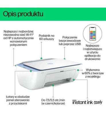 HP DeskJet 2822e Wireless All-in-One Color Printer, Copier, Scanner