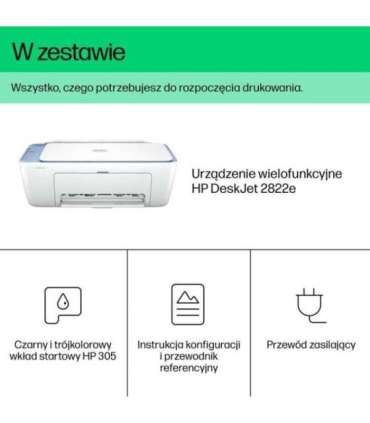HP DeskJet 2822e Wireless All-in-One Color Printer, Copier, Scanner