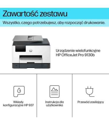 HP OfficeJet Pro 9130b Wireless All-in-One Color Printer, Two-sided printing Copier, Scanner