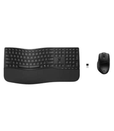HP 685 Comfort Dual-Mode Keyboard and Mouse Combo, spill resistant - Black - US ENG