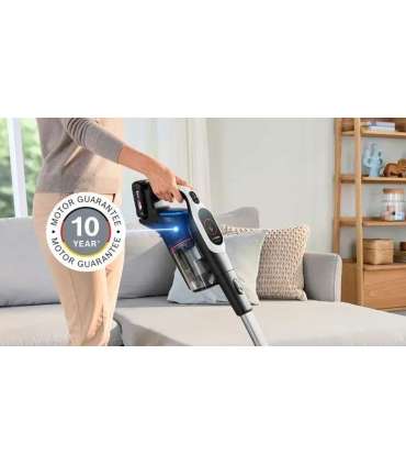Bosch BCS931WBA stick vacuum/electric broom Battery Dry HEPA Bagless 0.4 L White 3 Ah