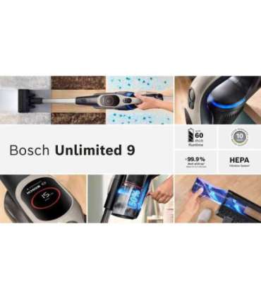 Bosch BCS931GAC stick vacuum/electric broom Battery Dry HEPA Bagless 0.4 L Graphite 3 Ah
