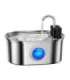 Wireless stainless steel fountain/water dispenser for dogs and cats, 3.2 l, Rojeco