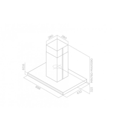 Elica JOY ISLAND WHIX/A/90X60