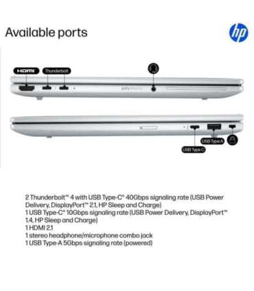 HP EliteBook 8 G1i 13 - Ultra 5-225U, 16GB, 512GB SSD, 13.3 WUXGA 300-nit AG, 5MP IR cam, WWAN-ready, Smartcard, FPR, US back