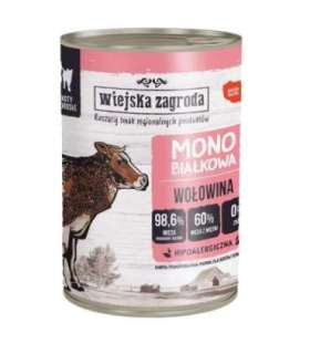 WIEJSKA ZAGRODA Monoprotein beef - wet cat food - 400g