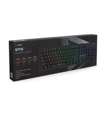 SAVIO STYX Mekanisk tastatur Outemu Peach Silent, Hot Swap, RGB