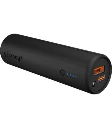 Goobay Bike Powerbank 5.0 with Reinforced Holder for Bicycle Handlebars 60656 5000 mAh Black