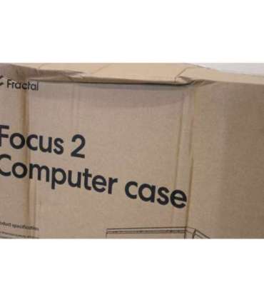 SALE OUT. Fractal Design Focus 2 Side window RGB Black TG Clear Tint Midi Tower DAMAGED PACKAGING Power
