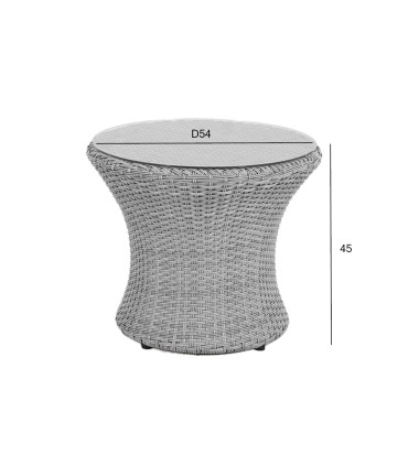 Diivanilaud ASCOT D56xH46cm, hall