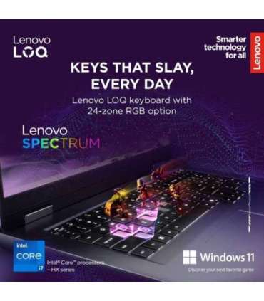 Lenovo LOQ 17IRX10 17.3 FHD i7-13650HX/16GB/1TB/NVIDIA GF RTX 5060 8GB/WIN11 Home/ENG Backlit kbd/Luna Grey/2Y Warranty