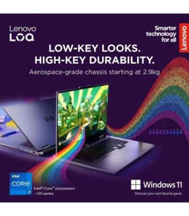Lenovo LOQ 17IRX10 17.3 FHD i7-13650HX/16GB/1TB/NVIDIA GF RTX 5060 8GB/WIN11 Home/ENG Backlit kbd/Luna Grey/2Y Warranty