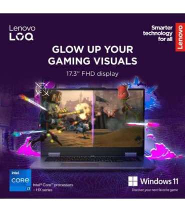 Lenovo LOQ 17IRX10 17.3 FHD i7-13650HX/16GB/1TB/NVIDIA GF RTX 5060 8GB/WIN11 Home/ENG Backlit kbd/Luna Grey/2Y Warranty