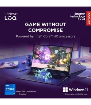 Lenovo LOQ 17IRX10 17.3 FHD i7-13650HX/16GB/1TB/NVIDIA GF RTX 5060 8GB/WIN11 Home/ENG Backlit kbd/Luna Grey/2Y Warranty