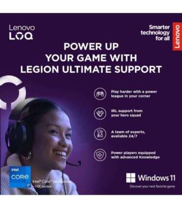 Lenovo LOQ 17IRX10 17.3 FHD i7-13650HX/16GB/1TB/NVIDIA GF RTX 5060 8GB/WIN11 Home/ENG Backlit kbd/Luna Grey/2Y Warranty