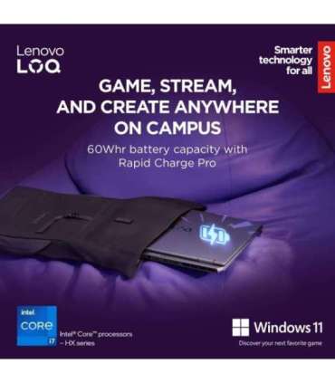 Lenovo LOQ 17IRX10 17.3 FHD i7-13650HX/16GB/1TB/NVIDIA GF RTX 5060 8GB/WIN11 Home/ENG Backlit kbd/Luna Grey/2Y Warranty
