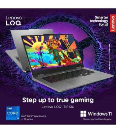 Lenovo LOQ 17IRX10 17.3 FHD i7-13650HX/16GB/1TB/NVIDIA GF RTX 5060 8GB/WIN11 Home/ENG Backlit kbd/Luna Grey/2Y Warranty