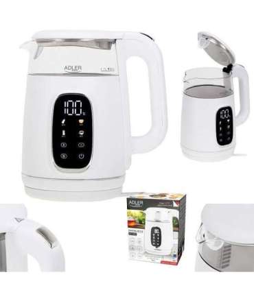 ADLER AD 1305 electric kettle white/silver