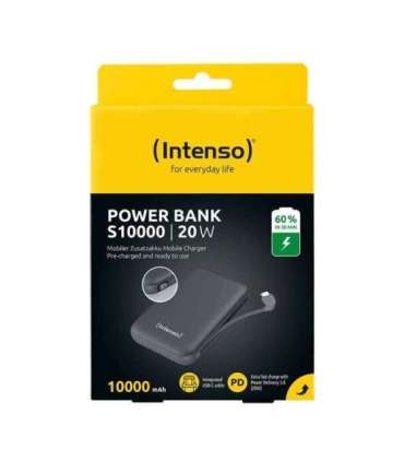 POWER BANK USB 10000MAH/GREY S10000 7333034 INTENSO