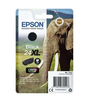 Epson Ink No 24 Epson24 Epson 24 XL Black Schwarz (C13T24314012)