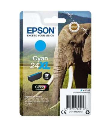 Epson Ink No 24 Epson24 Epson 24 XL Cyan (C13T24324012)