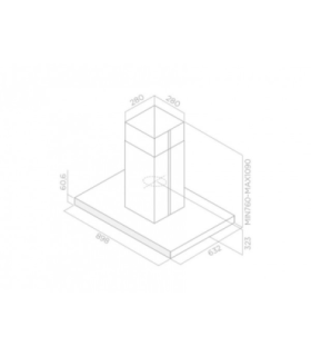 Elica JOY ISLAND WHIX/A/90X60