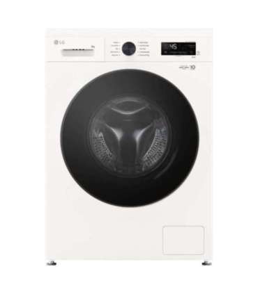 LG F4X1009NWB Washing machine, A, Front loading, Washing capacity 9 kg, Depth 55 cm, 1400 RPM, White
