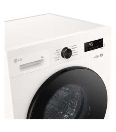LG F4X1009NWB Washing machine, A, Front loading, Washing capacity 9 kg, Depth 55 cm, 1400 RPM, White