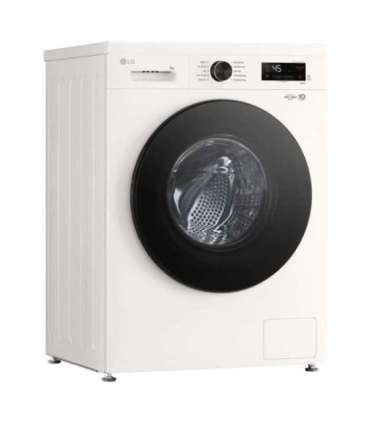 LG F4X1009NWB Washing machine, A, Front loading, Washing capacity 9 kg, Depth 55 cm, 1400 RPM, White