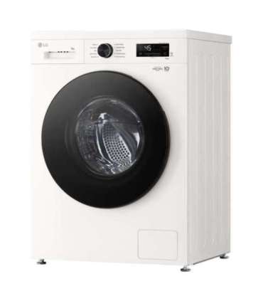 LG F4X1009NWB Washing machine, A, Front loading, Washing capacity 9 kg, Depth 55 cm, 1400 RPM, White