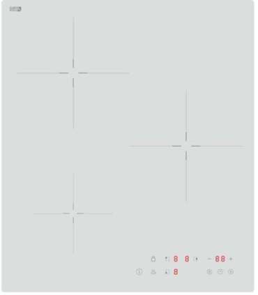 Induction hob Schlosser, white