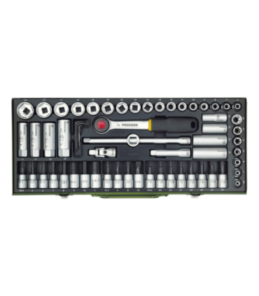 Proxxon Socket and Ratchet Set, 3/8" 65 pc(s)