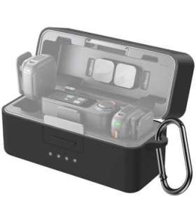 PULUZ Silicone Charging Case Protective Cover for DJI Mic 3 (Black)