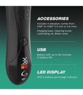 GA.MA GM6026 Eggo professional Body trimmer, Black