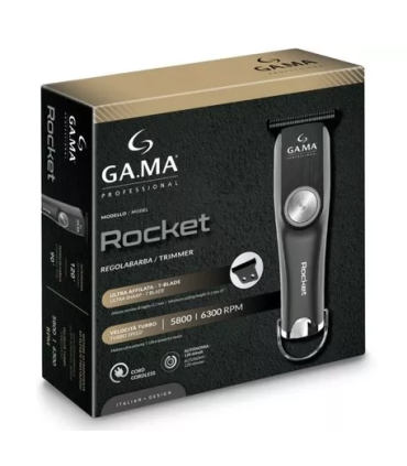 GA.MA PM2510 Rocket cord-cordless trimmer, Black