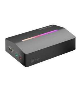 Fifine V3, HDMI to USB-A capture card (black)