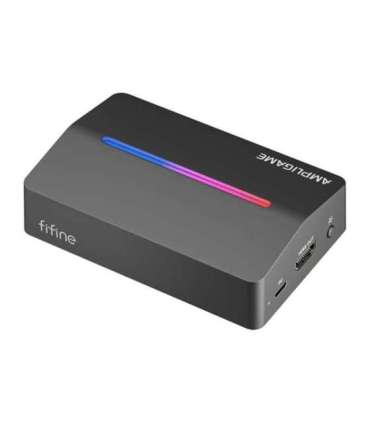 Fifine V3, HDMI to USB-A capture card (black)
