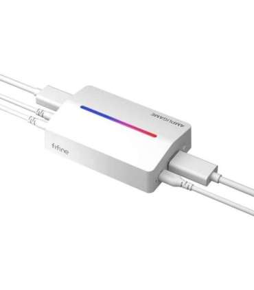 Fifine V3W, HDMI to USB-A capture card (white)