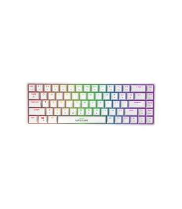 Fifine GK1W mechancial keyboard, 65% RGB (white)