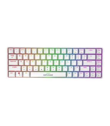 Fifine GK1W mechancial keyboard, 65% RGB (white)